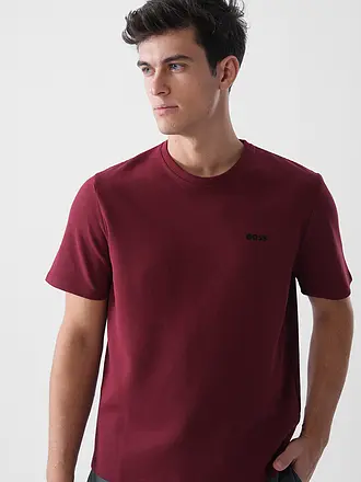 BOSS | Loungewear Shirt | dunkelrot